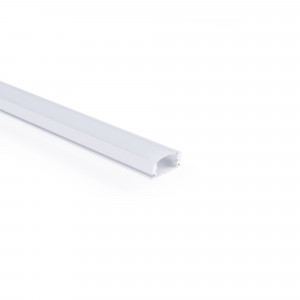 Alu Aufbau-Profil mit Diffusor - Komplettset - 17x8mm - ≤12 mm LED Streifen - LED Strip montieren, Vollendung