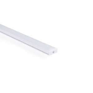 Alu Aufbau-Profil mit Diffusor - Komplettset - 17x8mm - ≤12 mm LED Streifen - LED Strip montieren, Vollendung