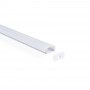 Alu Aufbau-Profil mit Diffusor - Komplettset - 17x8mm - ≤12 mm LED Streifen - LED Strip montieren, Vollendung