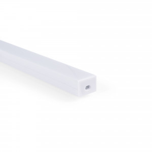 Alu Aufbau-Profil mit Diffusor - Komplettset - 18x13mm - ≤15mm LED Streifen - 2 Meter - LED Strip Zubehör