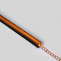 Alu Aufbau-Profil mit Diffusor - Komplettset - 18x13mm - ≤15mm LED Streifen - 2 Meter - Akzentbeleuchtung, indirektes Licht