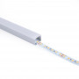 Alu Aufbau-Profil mit Diffusor - Komplettset - 18x13mm - ≤15mm LED Streifen - 2 Meter - lange Strecken, led strip