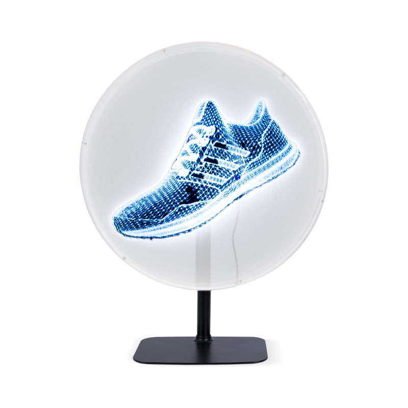 3D Hologramm Projektor mit Standfuß - Ø 52cm - 72W - Tisch Hologramm Display, Thekendisplay, Digital Signage