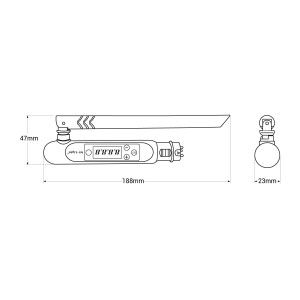 Drahtloser DMX 512 LED Sender - FUTD01 - MiBoxer - Abmessungen