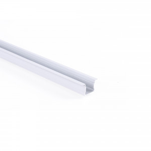 Alu Einbau Profil - Komplettset - 25 x 14,5mm - ≤12mm LED Streifen - 2 Meter - Diffusor, Endkappe, Zubehör