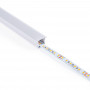 Alu Einbau Profil - Komplettset - 25 x 14,5mm - ≤12mm LED Streifen - 2 Meter - Diffusor, Endkappe, Zubehör