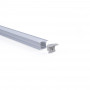 Alu Einbau Profil - Komplettset - 25 x 14,5mm - ≤12mm LED Streifen - LED Strip mit Diffusor, Endkappe