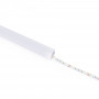 Alu Eckprofil mit Diffusor - Komplettset - 20 x 20mm - ≤10mm LED-Streifen - 2 Meter - Silber LED strip, blendfrei, Schutz