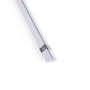 Alu Eckprofil mit Diffusor - Komplettset - 20 x 20mm - ≤10mm LED-Streifen - 2 Meter - LED Zubehör, Profil Endkappen