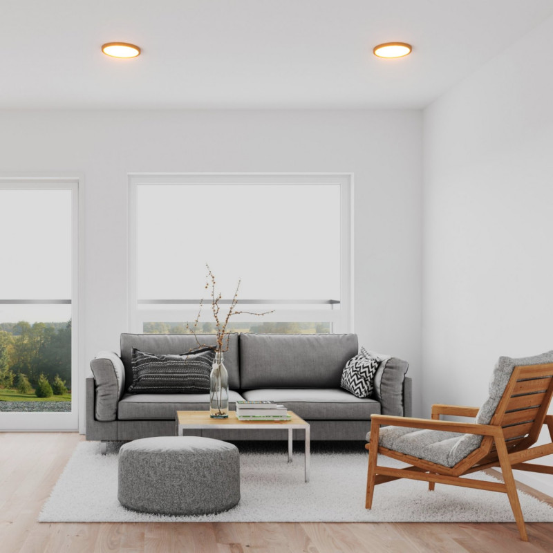 18W runde CCT LED Deckenleuchte - IP40 - schlicht, modern, Wohnraum, Deckenbeleuchtung, alle Farbtemperaturen