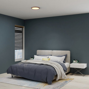 24W runde CCT LED Deckenleuchte - IP40 - Schlafzimmer, Wohnraum, schlicht, Skandi