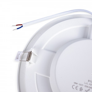 CCT LED Downlight mit PIR Sensor 18W - Einbauöffnung Ø 200-210mm - Einbaufeder, Einbaulampe, Bewegungssensor