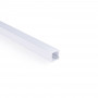 Alu Aufbau-Profil mit Diffusor - Komplettset - 17,6 x 14,5mm - ≤12mm LED Streifen - 2 Meter