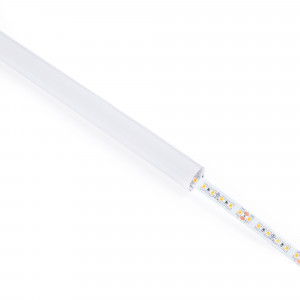 Alu Eckprofil mit Diffusor - Komplettset - 15,8x15,8mm - ≤10mm LED Streifen - 2 Meter - LED Strip