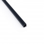Alu Eckprofil mit Diffusor - Komplettset - 15,8x15,8mm - ≤10mm LED Streifen - 2 Meter - schwarz, LED Strip black
