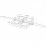 LED Modulkette für den Werbeeinsatz - 2W - 12V - IP65 - 160° - 3000K - Abmessungen LED Modul