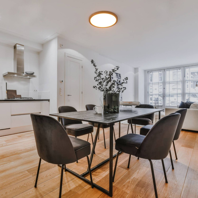 40W runde CCT LED Deckenleuchte - IP40 - schlicht, moderne Einrichtung, Deckenbeleuchtung, Skandi Stil, minimalistisch