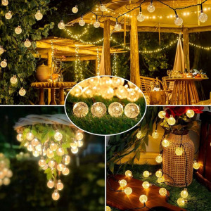 Solar Lichterkette für Außen FAIRY LIGHT - IP44 - 11 Meter - Fade, Lichterkette Gartenbeleuchtung, Außenbereich