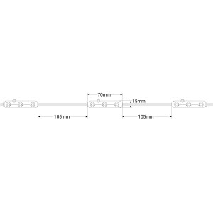 LED RGB IC Modulkette für Werbetechnik - 0,72W - 12V - IP65 - 120° - LED Modul Abmessungen