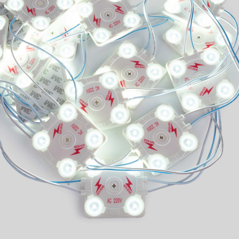 LED Modulkette für den Werbeeinsatz - 3,6W - 220V AC - IP65 - 165° - 6000K - LED Werbepylone, LED Display , LED Leuchtkasten LED Modulkette für den Werbeeinsatz - 3,6W - 220V AC - IP65 - 165° - 6000K - LED Werbepylone, LED Display , LED Leuchtkasten