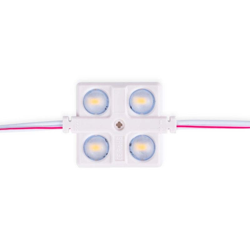 LED Modulkette für den Werbeeinsatz - 2W - 12V - IP65 - 160° - 3000K - LED Modul, Werbung, Leuchtkasten, Beschilderung