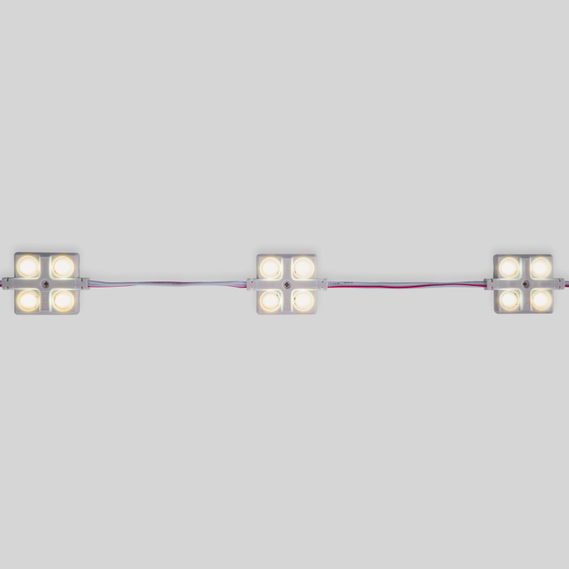 LED Modulkette für den Werbeeinsatz - 2W - 12V - IP65 - 160° - 3000K - LED Profilbuchstaben, Signaletik, LED Schild