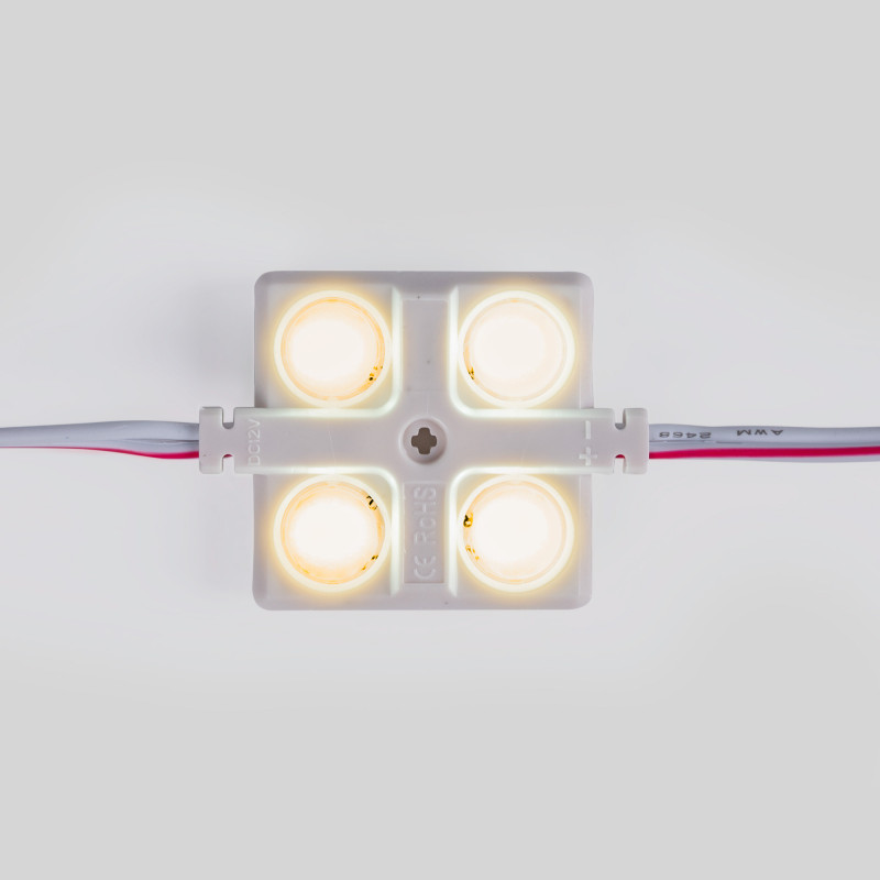 LED Modulkette für den Werbeeinsatz - 2W - 12V - IP65 - 160° - 3000K - wasserbeständig, Außeneinsatz