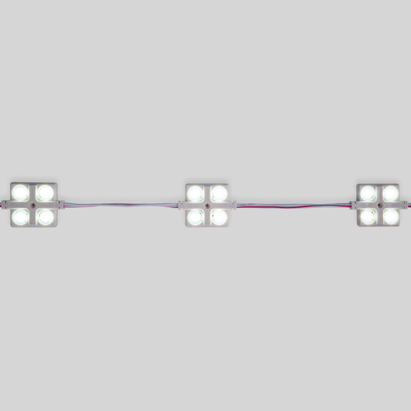 LED Modulkette für den Werbeeinsatz - 2W - 12V - IP65 - 160° - 6000K - LED Schild, Leuchtkasten, Werbetechnik