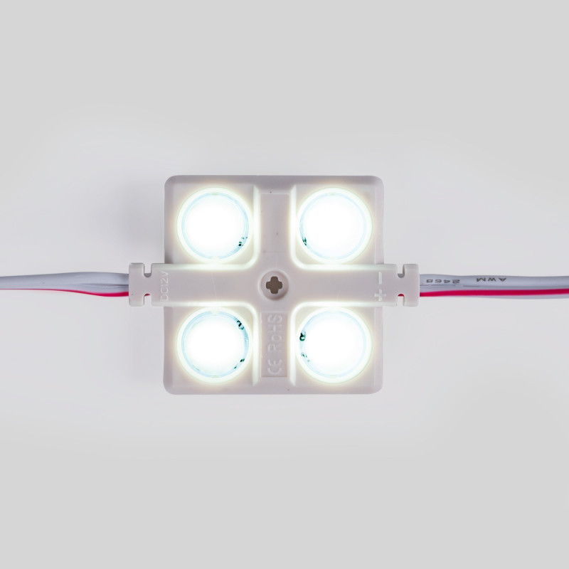 LED Modulkette für den Werbeeinsatz - 2W - 12V - IP65 - 160° - 6000K - LED Schild, Leuchtkasten, Werbetechnik