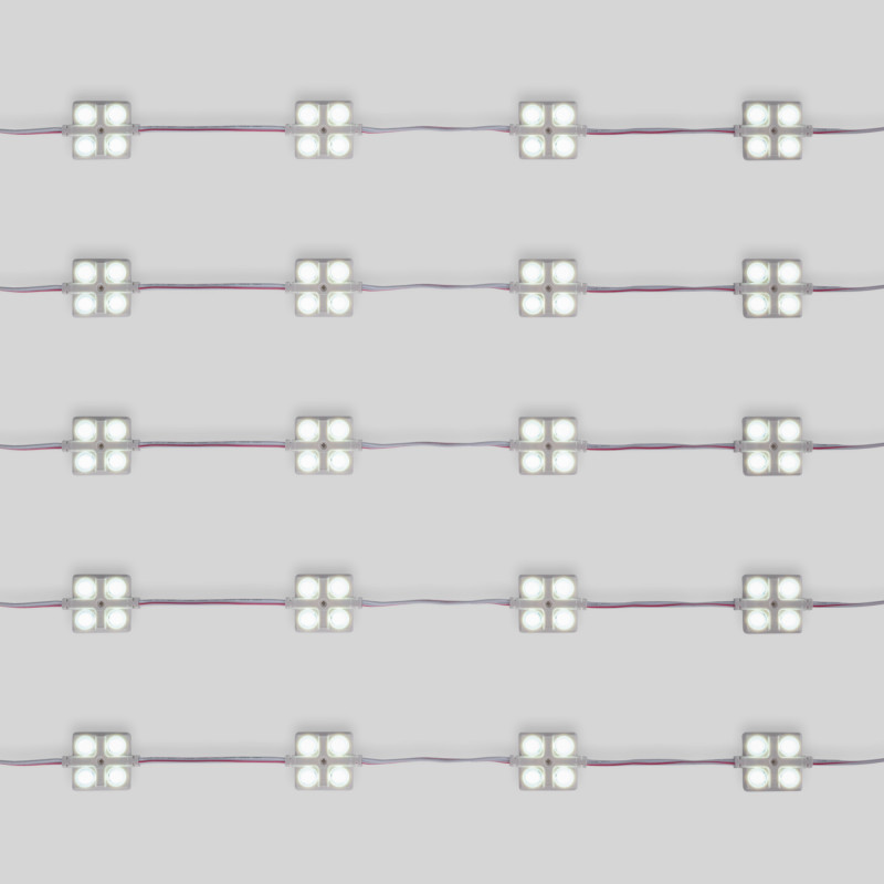 LED Modulkette für den Werbeeinsatz - 2W - 12V - IP65 - 160° - 6000K - Profilbuchstabe, Werbung, Signaletik, Leuchtbuchstabe