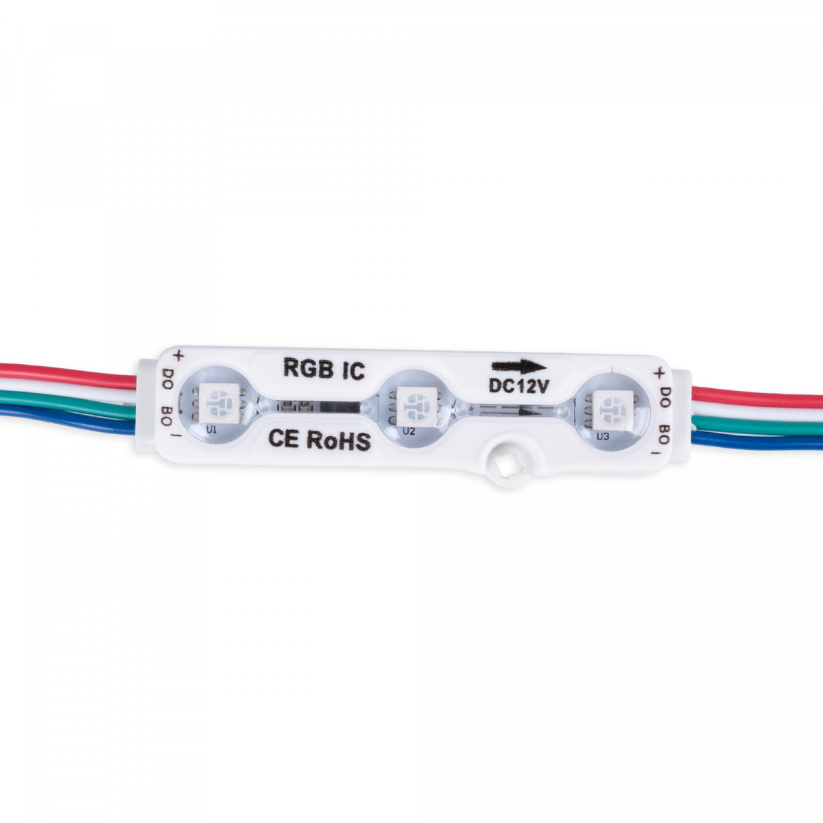 LED RGB IC Modulkette für Werbetechnik - 0,72W - 12V - IP65 - 120° - LED Buchstaben, Werbung, Leuchtkasten, Sichtbarkeit