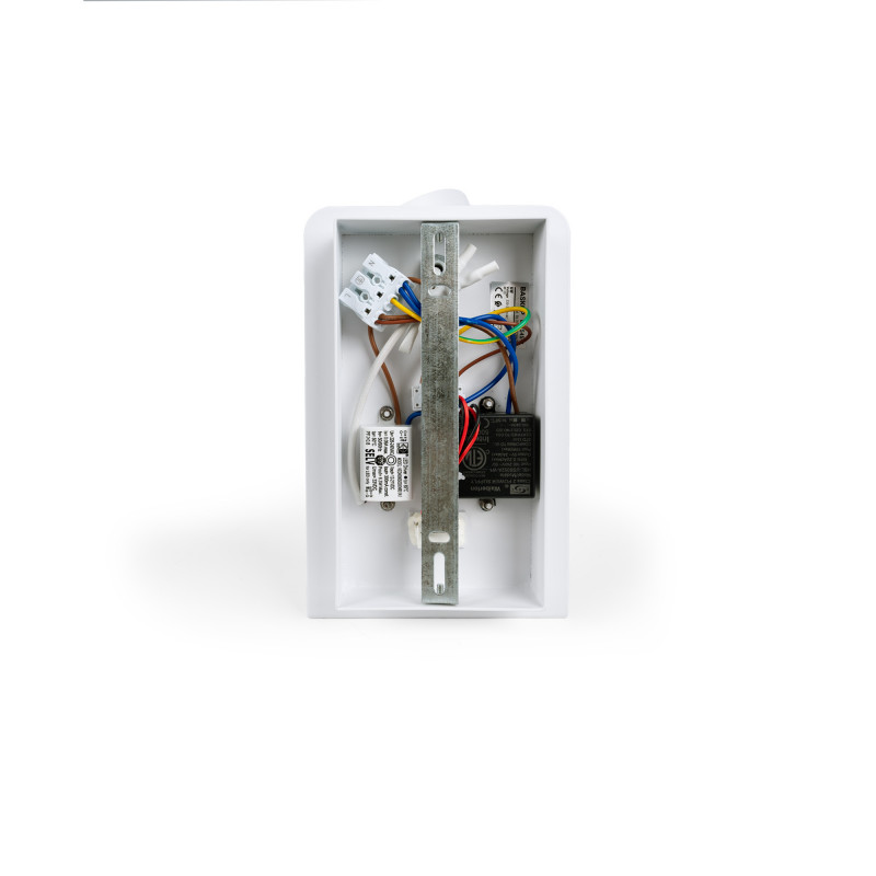 2er Pack Wandleseleuchte BASKOP mit USB-Anschluss und Ablage - 6W - Weiß - Wandmontage, Anschluss