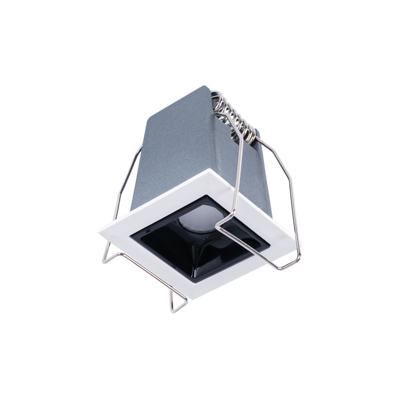 Eckiger Einbaustrahler LED Downlight 2W - UGR18 - CRI90 - OSRAM Chip - Eckige LED Einbauleuchte, Einbaulampe