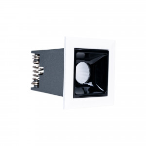 Eckiger Einbaustrahler LED Downlight 2W - UGR18 - CRI90 - OSRAM Chip - Eckige LED Einbauleuchte, Einbaulampe