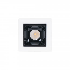 LED Einbaustrahler 2W - UGR18 - CRI90 - OSRAM - eckig, einbauspot