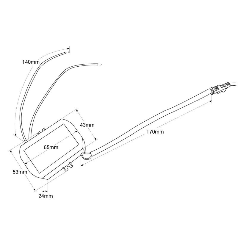 15W LED Modul für MR16/GU10 Downlight Einbauring - TRIAC dimmbar 45° CRI90 - Deckenspot Abmessungen