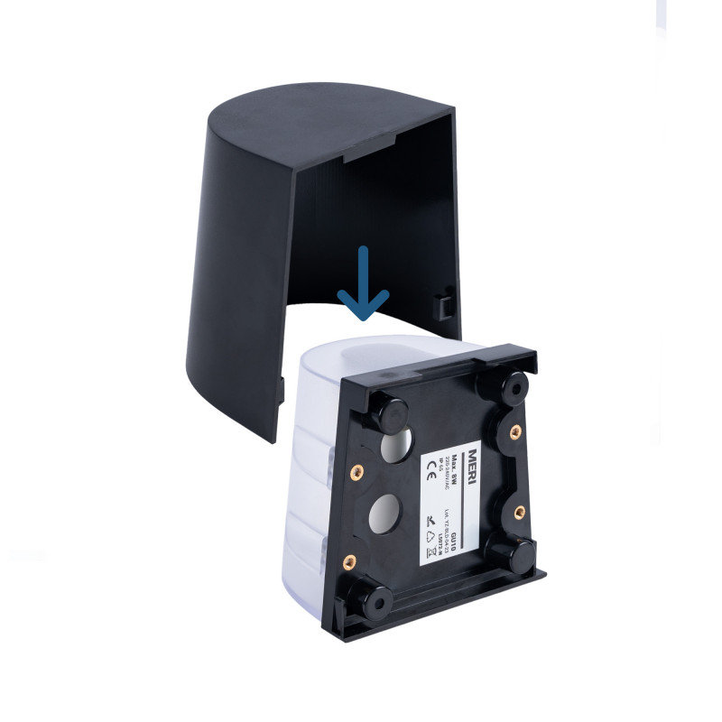 Außenwandleuchte MERI - 1 x GU10 - 8W - 3000K - IP65 - Wand Installation, Wandlampe, Wandmontage Außenwandleuchte MERI - 1 x GU10 - 8W - 3000K - IP65 - Wand Installation, Wandlampe, Wandmontage