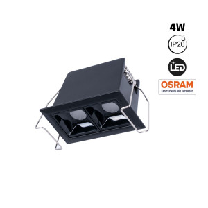 LED Einbaustrahler 4W - UGR18 - CRI90 - OSRAM - 4000K - deckenstrahler einbau