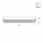 LED Einbauleuchte Gipskartonplatte 20W - UGR18 - CRI90 - Weiß - abmessungen led strahler