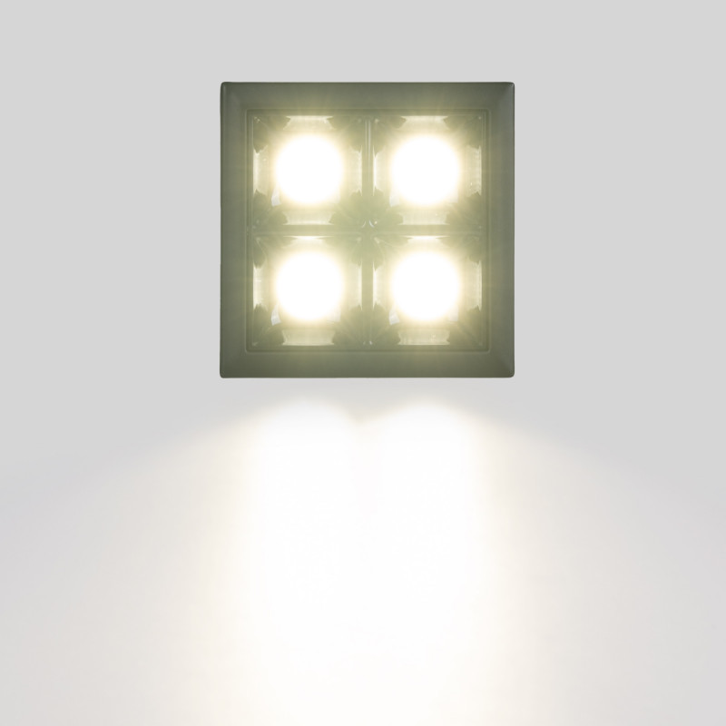 LED Deckeneinbauspot Downlight 8W - vier Spots - UGR18 - CRI90 - OSRAM LED - Schwarz - deckeneinbau, led spot LED Deckeneinbauspot Downlight 8W - vier Spots - UGR18 - CRI90 - OSRAM LED - Schwarz - deckeneinbau, led spot