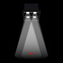 LED Deckeneinbauspot Downlight 8W - vier Spots - UGR18 - CRI90 - OSRAM LED - Schwarz - Akzentbeleuchtung