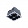 LED Deckeneinbauspot Downlight 8W - vier Spots - UGR18 - CRI90 - OSRAM LED - Weiß - Einbaufeder, Einbaulampe