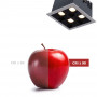 LED Einbaustrahler Downlight 8W - vier Spots - UGR18 - CRI90 - OSRAM LED - farbtreue