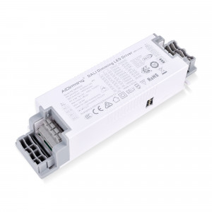 DALI + 1/0-10V + PUSH dimmbarer Treiber - 9-42V DC - 58W - Strom einstellbar (700-1400mA) - LED Konverter, Dimmer, Netzteil