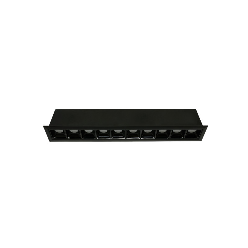 LED Deckeneinbauspot Downlight 20W - UGR18 - CRI90 - OSRAM LED - Schwarz - einbauspots für innenräume
