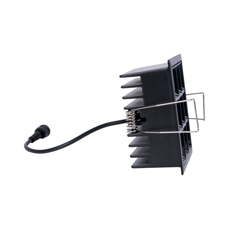 LED Deckeneinbauspot Downlight 18W - neun Spots - UGR18 - CRI90 - OSRAM LED - Schwarz - Einbaufeder zur Installation LED Deckeneinbauspot Downlight 18W - neun Spots - UGR18 - CRI90 - OSRAM LED - Schwarz - Einbaufeder zur Installation