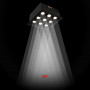 LED Deckeneinbauspot Downlight 18W - neun Spots - UGR18 - CRI90 - OSRAM LED - Schwarz - gebündelt