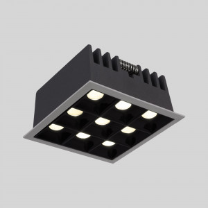 LED Deckeneinbauspot Downlight 18W - neun Spots - UGR18 - CRI90 - OSRAM LED - Weiß - Einbaustrahler