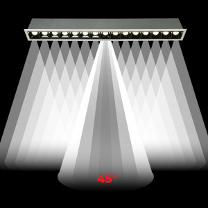 30W LED Deckeneinbauspot Downlight - UGR18 - CRI90 - OSRAM LED - 4000K - Weiß - 45° Öffnungswinkel