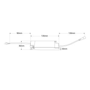 30W LED Deckeneinbauspot Downlight - UGR18 - CRI90 - OSRAM LED - 4000K - Schwarz - platzsparend, abmessungen